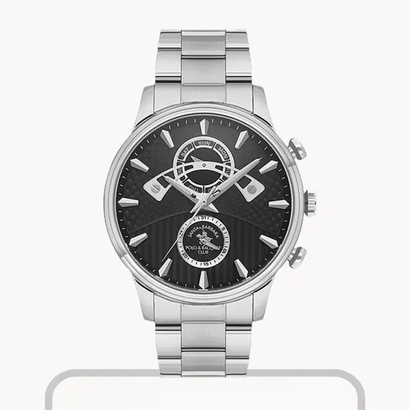 Santa Barbara Polo & Racquet Club Black Dial Men's Watch- SB.1.10592-1